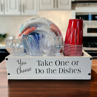 Machen Sie Hosting ein Breeze Solo Cup Holzhalter für Küchen-Schalter und Party Hosting