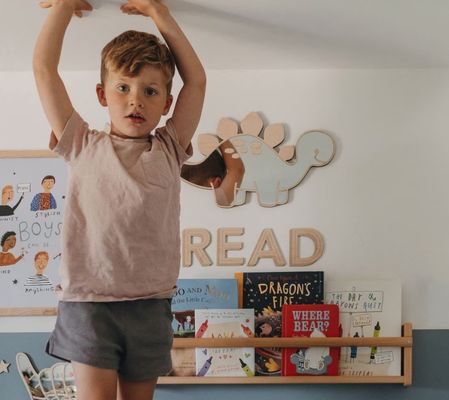 Customized Logo Holz Dinosaurier-förmige Rahmen Spiegel mit Holzrahmen und Holz