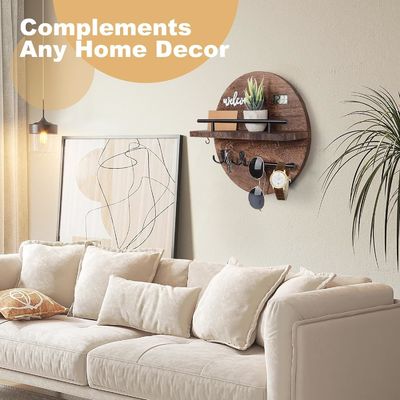 Holzschlüsselhalter im modernen Stil für die Wand Speichern Sie Platz und fügen Sie Charme an den Eingang Flur Küche Büro