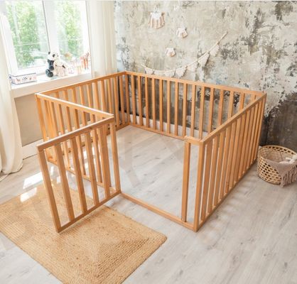 OEM Öko-freundliches Holzbett mit zusätzlichem Schutz Kinderbett Kleinkind Spielbett Massivholzbett