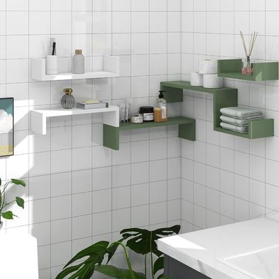 Pet Cage Wandlager Organisator Bücherregal Set von 3 Holz schwimmenden Regalen für die Lagerung