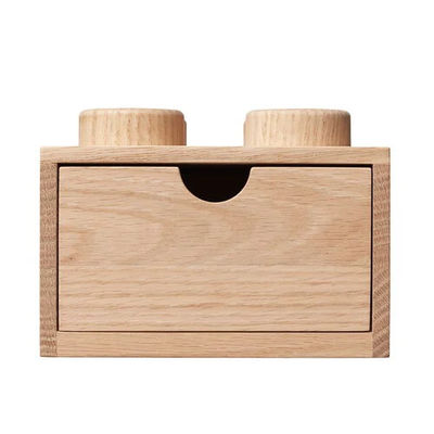 Bestellung auf Wunsch akzeptiert Lego Holz Schreibtisch Schublade 4 Seife Eichenbox für Kinderschmuck
