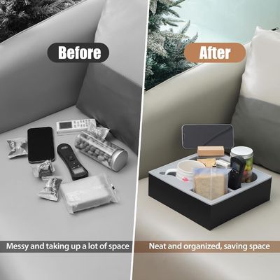 Silikon Holz Couch Caddy Organisator für wasserdichte Sofa Auto Annahme von kundenspezifischen Bestellung