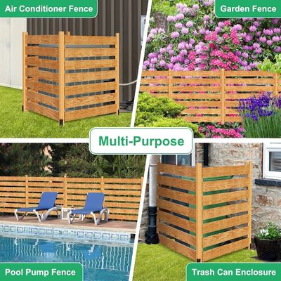 Metallpfähle 3-Panel-Datenschutz-Bildschirme Zaunplatten für Klimaanlage