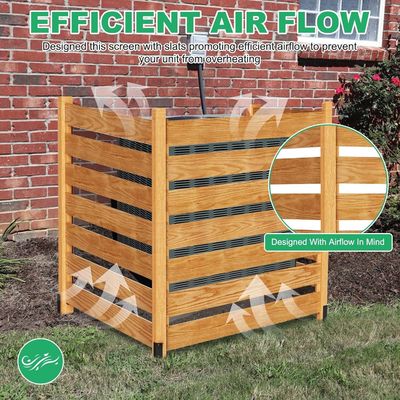 Metallpfähle 3-Panel-Datenschutz-Bildschirme Zaunplatten für Klimaanlage