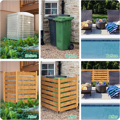 Metallpfähle 3-Panel-Datenschutz-Bildschirme Zaunplatten für Klimaanlage