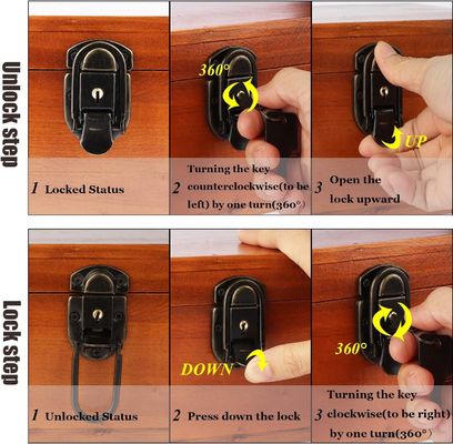 TIMBER angepasste dekorative handgefertigte Handwerk Großholzkiste 9.3X7.6X4.5 Zoll