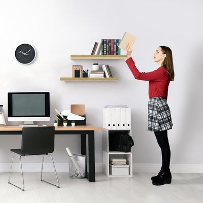 60.96cm x 22.86cm Ahorn Schwebende Wandregale 2 Stück für Küchengeräte