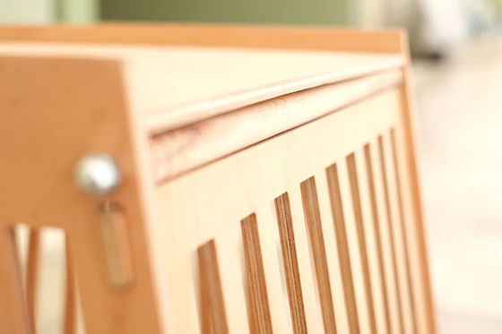 Naturholz Farbe Holz Innenhaus Hund Katzenhaus Kiste mit Tür in Weiß