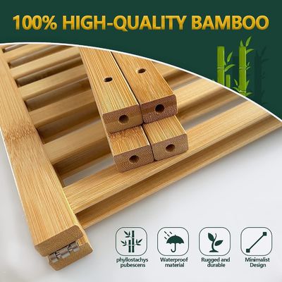 Multifunktionale 2-Stufen-Bamboo-Stackbare Schuhregal-Organisator für funktionales Design