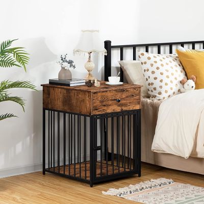 Innenhaus-Haustier-Kiste Endtisch Dekorative Hundehütte mit Schublade und individueller Form in Weiß