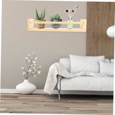 Holzdekorativ gehängtes Regal 2 Stück für Bücher Blumenkrug und Kindergarten-Organisator Geschenk