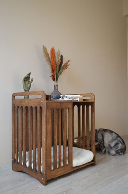 Innenkabine muss Platz mit Luxus-Abriss Holz Hunde Kiste Möbel sparen