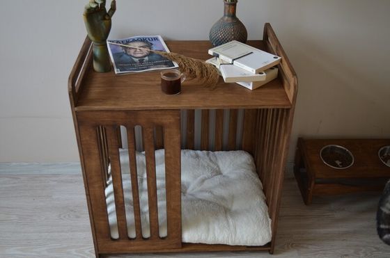 Innenkabine muss Platz mit Luxus-Abriss Holz Hunde Kiste Möbel sparen