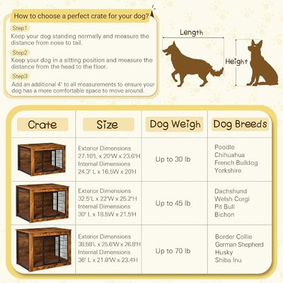 Wandmontierte Katzenstange Holz-Hundekiste Möbel mit Doppeltüren und dickem Kissen