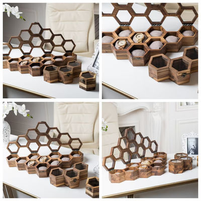 Schieberde Umwelt- Holzuhrbox Personalisierte Anzeige für Männer