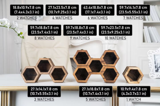 Schieberde Umwelt- Holzuhrbox Personalisierte Anzeige für Männer