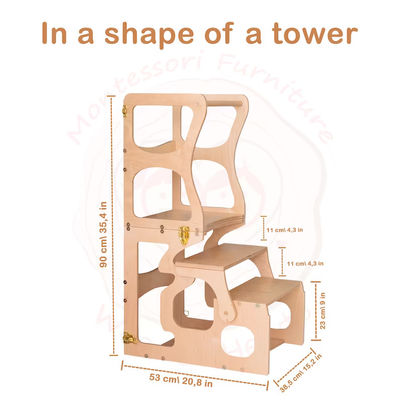 Muster kostenloser Lernstuhl für Kindertisch und Aktivitätsturm