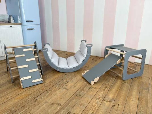 Montessori-Klettern für Kleinkinder Innenraum Dreiecksklettern in Ihrer Farbauswahl