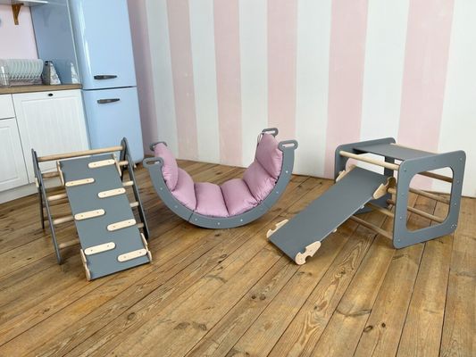 Montessori-Klettern für Kleinkinder Innenraum Dreiecksklettern in Ihrer Farbauswahl