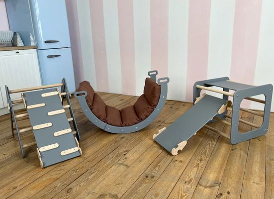 Montessori-Klettern für Kleinkinder Innenraum Dreiecksklettern in Ihrer Farbauswahl