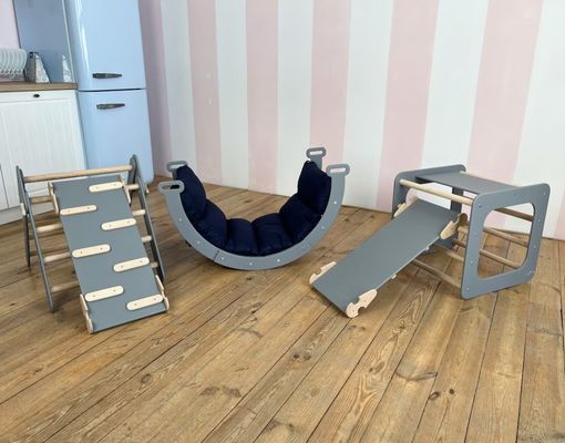 Montessori-Klettern für Kleinkinder Innenraum Dreiecksklettern in Ihrer Farbauswahl