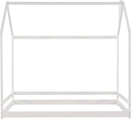 Kinderzimmermöbel Zwillingsgröße Fußbett mit Holzhausgestaltung und Baldachinrahmen