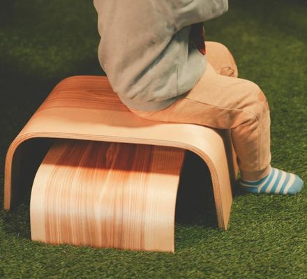 Tragbare Holz Kinderhocker Custom Logo Zwei Stufenleiter für Küche PANEL Toilettenschritte