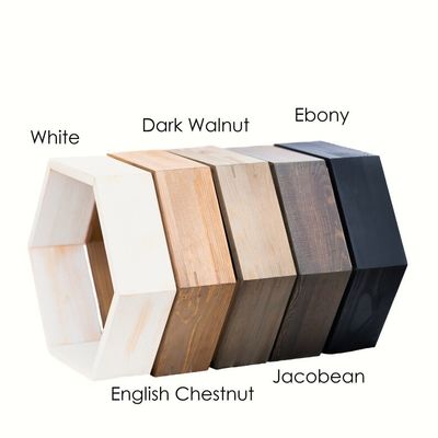 Wooden Hexagon Shelves Die perfekte Mischung aus Funktion und Stil für Ihre Küche