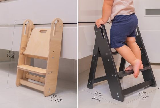 Speichern Sie Platz Holz Badezimmer Kinder Hocker Schritt Hocker für Kinder und Erwachsene auf Wunsch
