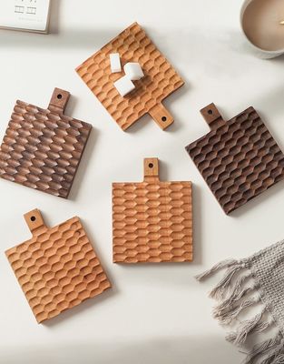 Massivholz Kreative Isolationsmatte für Kirschholz Anti-Brennen Kaffeetasse Halter