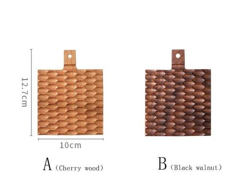 Massivholz Kreative Isolationsmatte für Kirschholz Anti-Brennen Kaffeetasse Halter