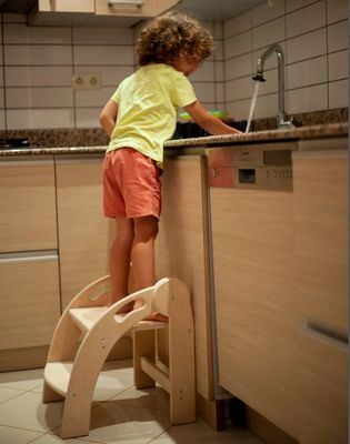 Customized Logo Holz-Schritt Hocker für Kinder Klappbar Kleinkind Hocker Montessori Design