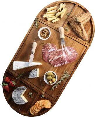 All-Season Holz runden Käsebrett Set einzigartige Holz Schokolade Bretter Extra großer Käse Tray