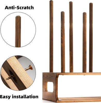 Rustikales Holz-Stiefelregal Organisator Farbe Nach Anfrage für die Einfahrt Schuhlager