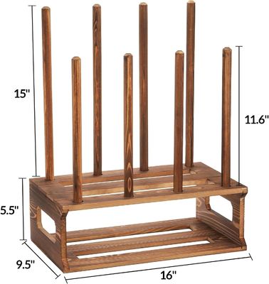 Rustikales Holz-Stiefelregal Organisator Farbe Nach Anfrage für die Einfahrt Schuhlager