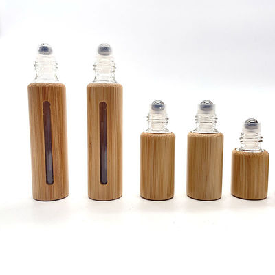 Customized Logo Holz Top-Grad Glas Parfüm Spray Flasche für ätherische Öle Verpackung