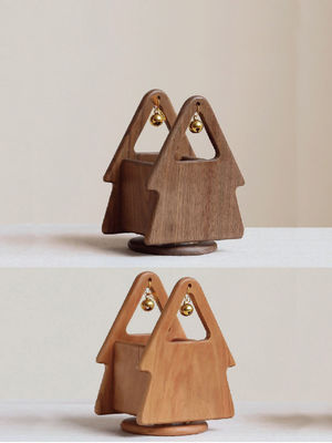 Stilvolle Holz-Weihnachtsbaum-förmige Schreibtisch-Organisator für Bürobedarf und Werkzeuge