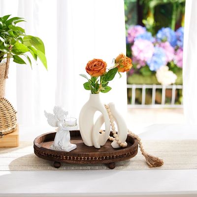 Holzdekorationsschachtel für Küche und Esstisch im rustikalen Stil