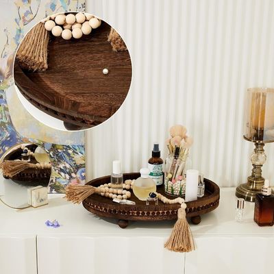 Holzdekorationsschachtel für Küche und Esstisch im rustikalen Stil