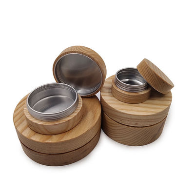 Personalisiertes Logo Biologisch abbaubarer Bambus-Kosmetikglas für leere Gläser Umweltfreundliches Design