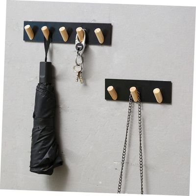 Rustikale Wandmontierte Schlüsselhacke Eisenplatte für Bürogebäude 7,75 "L x 7,75" W x 48,5 "H