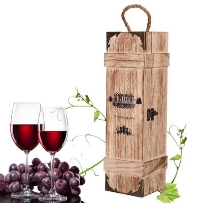 Warenbestand Rotwein Box Holzverpackung Druckverarbeitung Sonstiges Rechteck/Quadrat/Rund