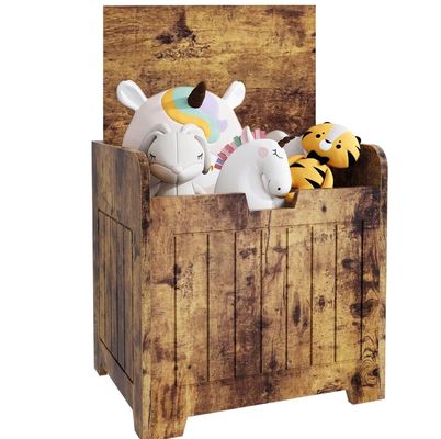 Holzgehäuse für Wohnzimmer mit individuellem Logo Akzeptables Spielzeugfach