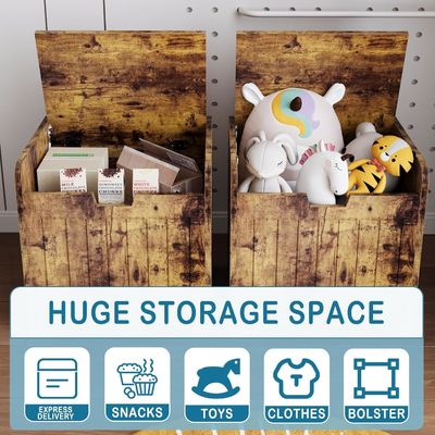 Holzgehäuse für Wohnzimmer mit individuellem Logo Akzeptables Spielzeugfach