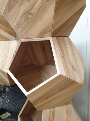 Behälter für den Haushalt Katzenbett Höhle im modernen Design mit Massivholz und Seitentisch