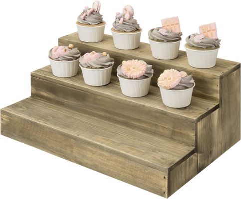 OEM-Bestellung akzeptabel Holz Dessert Stand Cupcake Riser Anzeige für besondere Anlässe