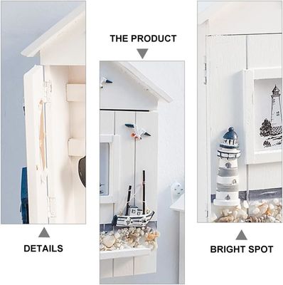 Holz Nautical Wandmontage hängende dekorative handgefertigte Schlüsselhalter für Bürogebäude