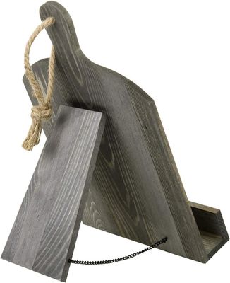 Rezeptbuchhalter im Stil von rustikalem Holz verstellbar und faltbar für die Küchenlagerung