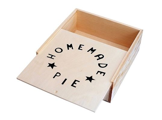 TIMBER Epoxykandle Acrylleere Luxus-Holz-Speicherbox Custom Logo Groß für Kunst 24 x 19 x 7,5 cm